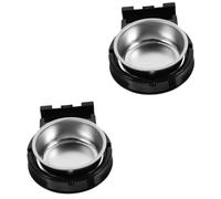 PRETYZOOM 2 Piezas Cenicero De Pared Cenicero Industrial Oro Fumar Ceniceros Colgante Interior Montado Ceniza Acero Elegante Pequeño Montable Montar Negro De Polivinilo
