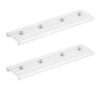 PRETYZOOM 2 Piezas Conector de Riel para Cortina Extensible de Aluminio | Junta Oculta para Sistemas de Riel y Techo, Uso en Oficina, Conexión Continua y Ajuste