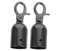 PRETYZOOM 2 Piezas Cord End Caps Heavy Duty Rope Hook With Snap Clasp For Guardrail And Barrier Stanchions Elegant Finish Secure Connections