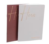 PRETYZOOM 2 Piezas Cuaderno de Votos Matrimoniales Elegante de 50 Páginas Superficie de Escritura Suave en Papel Offset, Adecuado para Discursos y Momentos Privados en Bodas