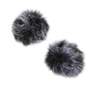PRETYZOOM 2 piezas Cubierta de Micrófono de Felpa Resistente al Viento de Unidades Funda Práctica para Protección contra Salpicaduras Compatible con Varios Micrófonos para Estudio Oficina y