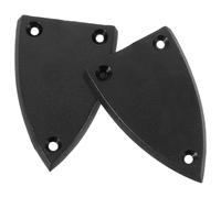 PRETYZOOM 2 Piezas Cubierta Triangular para Barra de Armadura de Guitarra Eléctrica Negra Accesorios de Guitarra para Reparación y Mantenimiento del Mástil Funda Protectora Ligera