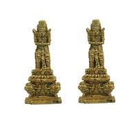 PRETYZOOM 2 Piezas De Decoración para Acuario Adornos para Acuario Accesorios para Acuario Decoraciones Estatua De Esfinge Acuarios Cueva De Acuario Estatua De Faraón Arena