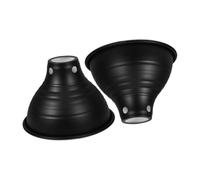 PRETYZOOM 2 Piezas Dome Lamp Reflector Lamp Cover With Enhanced Optical Reflection Resistant Material Compatible With Various Heating Bulbs For Glass Terrariums