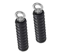 PRETYZOOM 2 Piezas Mango De Fitness Mango Profesional Pesado Mango Diario De Accesorios Mango De Ejercicio Pesado Accesorio Profesional Pesado Mango Diario Profesional Educación Física Black