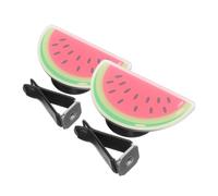 PRETYZOOM 2 Piezas Porta Perfume Para Coche Clips Para Rejilla De Ventilación Decoraciones De Sandía Clips Para Salida De Aire Acondicionado De Coche Decoraciones Interiores De