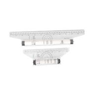 PRETYZOOM 2 Piezas Regla Paralela de Transparente Herramienta Multifuncional para Dibujo Medición Precisa de Ángulos y Líneas Paralelas Portátil para Estudiantes y Diseñadores