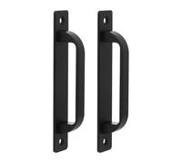 PRETYZOOM 2 Piezas Tiradores Sencillos de Aleación de Aluminio Negro | Agarre Cómodo, sin Rebabas, Instalación Fácil, Acabado Delicado y Estructura Simple para Cajón y Baúl