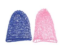 PRETYZOOM 2 piezas Unidades Gorro para Dormir Protector de Cabello de Crochet Material Duradero y Elástico Colores Azul Real y Rosa para Mujer