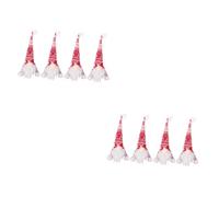 PRETYZOOM 2 Series Juego De Botellas Navideñas Sombreros Navideños Christmas Decorations Fiesta Copas De Vino Petacas De Alcohol Tapas De Botellas De Navidad Adornos De Barra 4 Piezas X 2