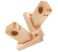 PRETYZOOM 2 Soportes De Pared De Madera Resistentes para Barra De Cortina Sujeción Fuerte Diseño Moderno para Sala De Estar Dormitorio Oficina