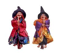 PRETYZOOM 2 Uds. De ?ecos de Brujas de Halloween Figuritas de ?ecas de Brujas Sentadas Figura Coleccionable de Brujas Casa Embrujada Adorno Colgante de Bruja Decoraciones de Halloween