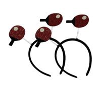 PRETYZOOM 2 Uds Diadema De Tenis De Mesa Bandas Para La Cabeza Diademas Decoración Deportiva Temática Deportiva Aro De Pelo De Dibujos Animados Raqueta De Tenis De Mesa