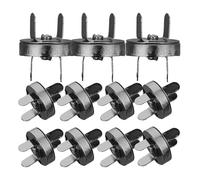 PRETYZOOM 20 Botones Magnéticos Redondos de Presión para Bolsos y Ropa Cierre Metálico Negro Arandela Multifuncionales para Manualidades y Proyectos de Bricolaje