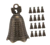PRETYZOOM 20 Piezas Adornos de Campana Antiguos de Dijes de Campana Vintage para Colgar Puerta para Hacer Tú Mismo Campanillas de Viento y Artesanía de Aleación de Zinc