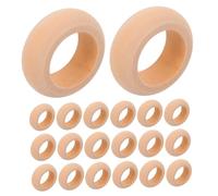 PRETYZOOM 20 Piezas Anillos de Madera para Servilletas Estilo Rústico Portaservilletas para Bodas Fiestas y Reuniones Navideñas Decoración de Mesa