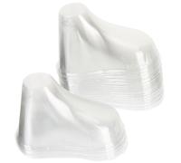 PRETYZOOM 20 Piezas de Modelos Transparentes de Pies para Bebés en Pvc, Prácticos y Resistentes, Ideales para Exhibir Zapatos y Calcetines en Tiendas Familia