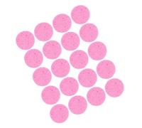 PRETYZOOM 20 piezas Discos de Algodón Facial Redondos Almohadillas Desmaquillantes de Pulpa de Madera Toallitas de Celulosa para Limpieza Facial Suave y Eficaz Color Rosa Grosor para Rutina