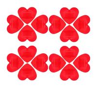PRETYZOOM 20 Piezas Parches Adhesivos Forma de Corazón Rojos, Material No Tejido Flexible y Transpirable, Seguros E Ideales Adultos en Cuidado de Heridas