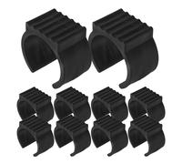 PRETYZOOM 20 Tapas para Patas de Sillas de Plástico Negro para Tubos Metálicos de 38-42 Mm, Antideslizantes, Protección de Suelo para Muebles en Patios