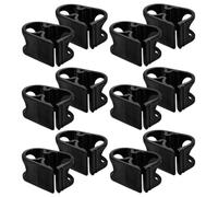 PRETYZOOM 20 Unidades Abrazadera de Tubo de Plástico Negro Pom para Laboratorio, Control de Flujo Ajustable para Mangueras Flexibles de 6-12 Mm, Adecuado para Procesos de Riego y Elaboración