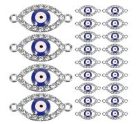 PRETYZOOM 20 Unidades Colgante de Ojo Turco Dijes Originales en Aleación de Zinc, Accesorio de Joyería Colgante para Manualidades DIY y Creación de Collares Únicos