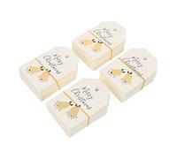 PRETYZOOM 200piezas Tarjetas de Navidad Bonitas Etiquetas Colgantes para Regalos para Decoración de Navidad Escenario de Celebración Familiar