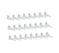 PRETYZOOM 24 Adornos de Pájaros Artificiales Blancos de Espuma Estéticos y Livianos para Boda, Adecuados para Photocall y Complementos de Fiesta