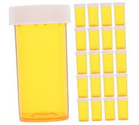PRETYZOOM 25 Piezas Botella De Embalaje Para El Cuidado De La Salud. Sostenedor Portátil De La Medicina Dispensador Mini Medicina Porta Medicinas Pequeño Largo Vacío Páginas