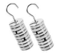 PRETYZOOM 2juegos Conjunto De Pesas Ranuradas Para Laboratorio Cromado Para Experimentos Científicos