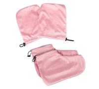 PRETYZOOM 2pares Guantes y Mitones Protectores Fundas de Cera para Pies y Manos Guantes para Terapia de Parafina Color Rosa Material Aislante Térmico