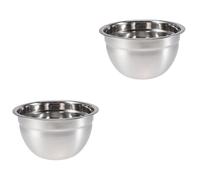 PRETYZOOM 2piezas Bol Mezclador Acero Inoxidable Profundo Para Ensaladas y Frutas Para Cocina y Restaurante Sin Tapa Base Estable