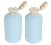 PRETYZOOM 2piezas Botellas de Plástico Vacías Rellenables para Cosméticos con Tapa Abatible para Maquillaje Artículos de Tocador y Uso de Viaje