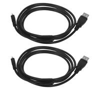 PRETYZOOM 2piezas Cable de Carga para Cámara USB Mini Negro Cable de Carga Rápida Compatible con Nikon y Marca Genérica Multiuso para Teléfono y Dispositivos USB