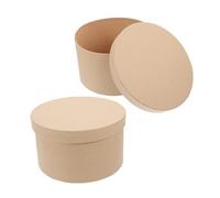 PRETYZOOM 2piezas Cajas De Galletas De Papel Cajas Cilíndricas Pequeñas De Cartón Para Manualidades Para Pasteles y Dulces Para Eventos y Regalos