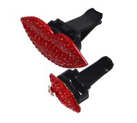 PRETYZOOM 2piezas Clip De Perfume De Lápiz Labial Brillante Para Coche Decoración De Ventilación De Coche Para Mujeres Clips De Ambientador De Para Interior De Color Rojo
