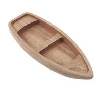 PRETYZOOM 2st Modelo de Barco Canoa de Madera sin terminar mobiliario Estilo marítimo Modelo de un de Madera Decoraciones de cumpleaños náuticas Modelo Barco de Madera Madera Caqui