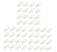 PRETYZOOM 3 Juegos 100 Piezas Polea De Riel De Cortina Deslizamiento De La Pista De Cortina Rodillo Deslizante De Riel De Cortina Corredera Porta Cortinas Rodillos De Cenefa El Plastico