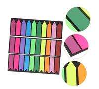 PRETYZOOM 3 juegos Marcadores Adhesivos Transparentes para Libros Tiras de Lectura Coloreadas Etiquetas Resaltadoras Prácticas para Páginas y Estudio Incluye Formas de Punta Plana y de