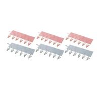 PRETYZOOM 3 Juegos Percha De Tela Cesta Perchas Pantalones Espacio Pararse Tendedero De Ropa Portátil Gancho Plegable Cesto Pantalones Falda Perchas Equipo Colgante El Plastico 2 Piezas * 3