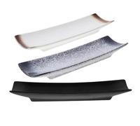 PRETYZOOM 3 Piezas Bandeja De Cerámica Platos De Ceramica Simplemente Sushi Plato Para Servir Sushi Conjunto De Sushi Bandeja De Ceramica Platos De Sushi Japones Estilo Japones El Plato