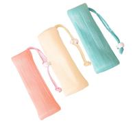 PRETYZOOM 3 piezas Bolsa de Jabón de Malla Multicapas Funda para Jabón Espumante Ahorro y Almacenamiento Colores Surtidos Rosa y Verde