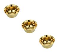 PRETYZOOM 3 Piezas Cuenco de acero inoxidable contenedores de frutas tazón de dulces tazón de sopa trifle bowl mixing bowl tazones de arroz recipiente para mezclar de acero inoxidable Golden
