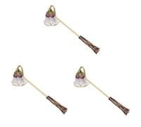 PRETYZOOM 3 Piezas Extintor de Velas Retro lámparas se apaga Herramienta para Apagar Velas Snuffer de Velas Cerraduras Velas perfumadas apagavelas Unico apagallamas de Mecha Aleación de Zinc