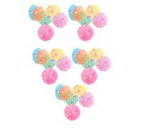 PRETYZOOM 30 Mini Sombrillas de Papel para Jardín y Micro Paisajes, Resistentes y Ecológicas, Ideales para Decorar Cualquier Lugar en Miniatura Color Aleatorio