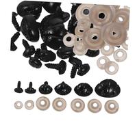 PRETYZOOM 30 Piezas Narices de Plástico con Arandelas Narices de Seguridad para Muñecas y Peluches Accesorios DIY para Manualidades y Proyectos Creativos Surtido para Juguetes y Amigurumi