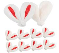 PRETYZOOM 30 Piezas pasador de pelo con orejas de conejo sombreros de conejo pegatinas acsesorios para el cabello hair topper adorable decoración de horquillas oreja de conejo para joyería