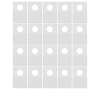 PRETYZOOM 300 Ganchos Autoadhesivos Transparentes de Pvc, Redondos, Tamaño 38x26x0,2 Mm, Alta Resistencia para Colgar Etiquetas en Pared, Ideales para Tienda, Oficina y Hogar