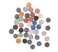 PRETYZOOM 39 Cuentas De Aromaterapia Para Coche Difusores De Aceite Cuentas De Piedra Para Pulseras Cuentas De Lava Naturales Pulseras De Cuentas De Lava Collares De Roca De Lava