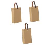 PRETYZOOM 3piezas Bolsas De Kraft Reutilizables Elegantes y Resistentes Para Regalar Bodas Especiales